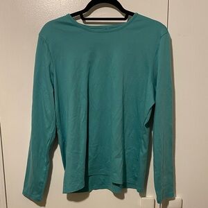 L.L. Bean Teal Supima Cotton crew neck Top